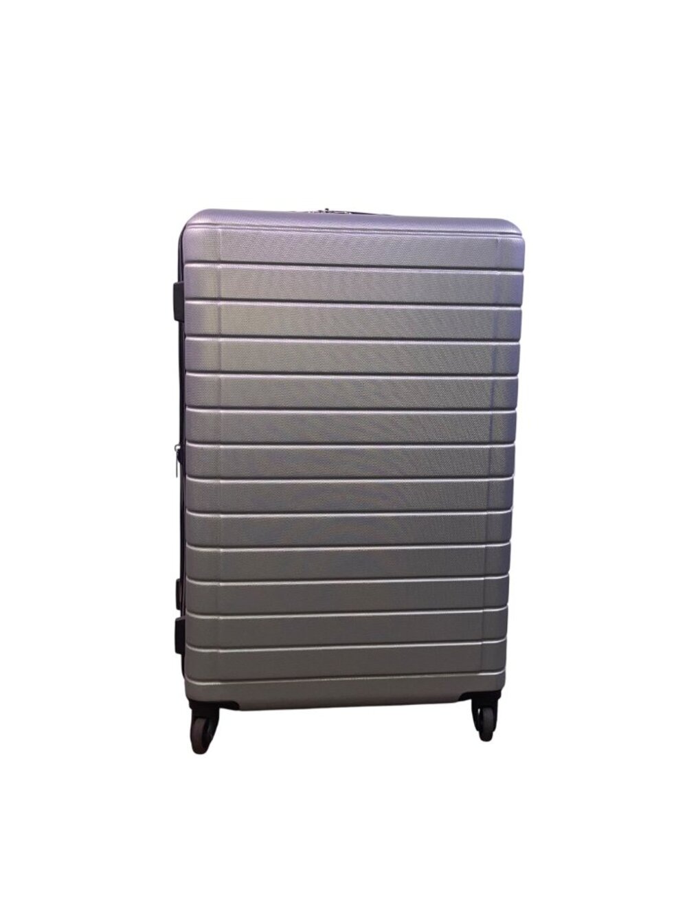 Protege Silver Hardshell With Telescopic Handle Spinner Wheels Rolling Luggage